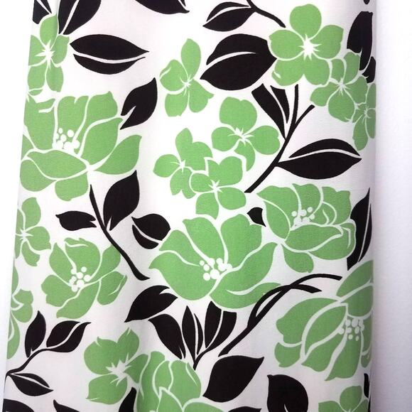 Trixxi | Floral Polka Dot Pattern Sun Dress White Green Small - Picture 5 of 7